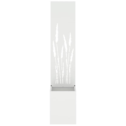 vidaXL Garden Privacy Screen White 32 x 32 x 150 cm Cold-rolled steel 5
