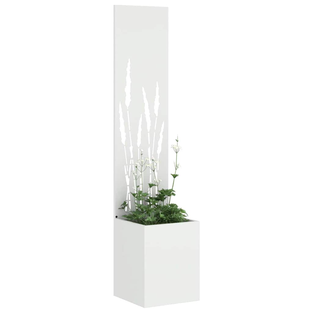 vidaXL Garden Privacy Screen White 32 x 32 x 150 cm Cold-rolled steel 3