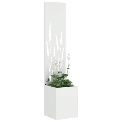 vidaXL Garden Privacy Screen White 32 x 32 x 150 cm Cold-rolled steel 3