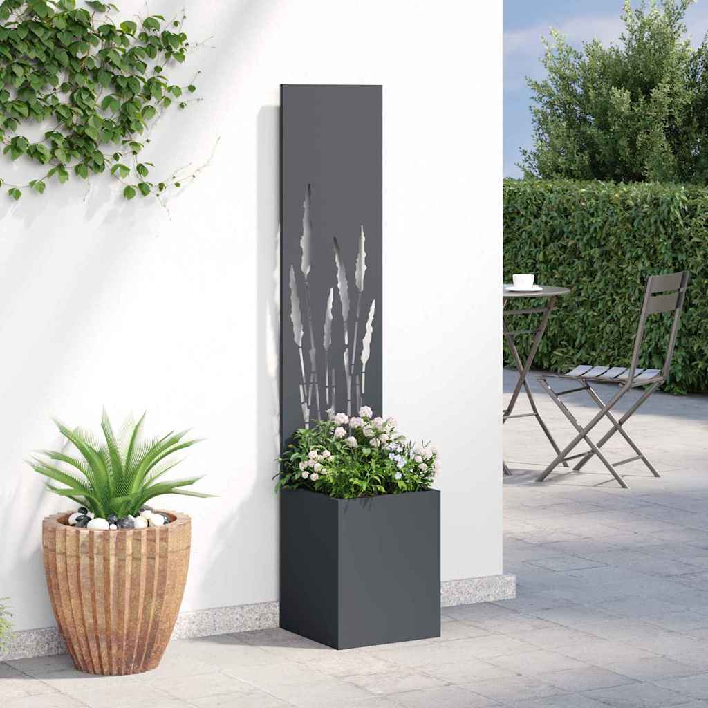 vidaXL Garden Privacy Screen Fretwork Anthracite 32 x 32 x 150 cm 4