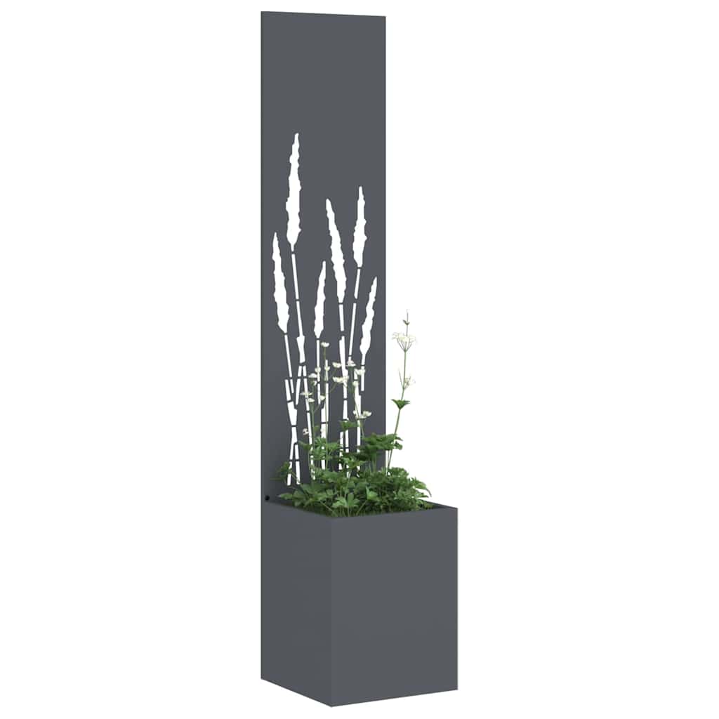 vidaXL Garden Privacy Screen Fretwork Anthracite 32 x 32 x 150 cm 3