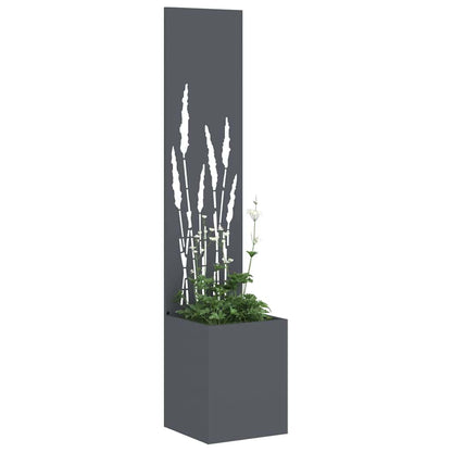 vidaXL Garden Privacy Screen Fretwork Anthracite 32 x 32 x 150 cm 3