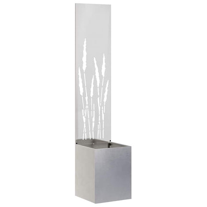 vidaXL Garden Privacy Screen Sliver 32 x 32 x 150 cm Stainless steel 2