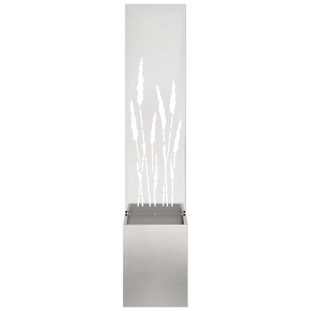 vidaXL Garden Privacy Screen Sliver 32 x 32 x 150 cm Stainless steel 5