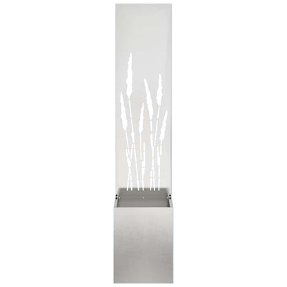 vidaXL Garden Privacy Screen Sliver 32 x 32 x 150 cm Stainless steel 5