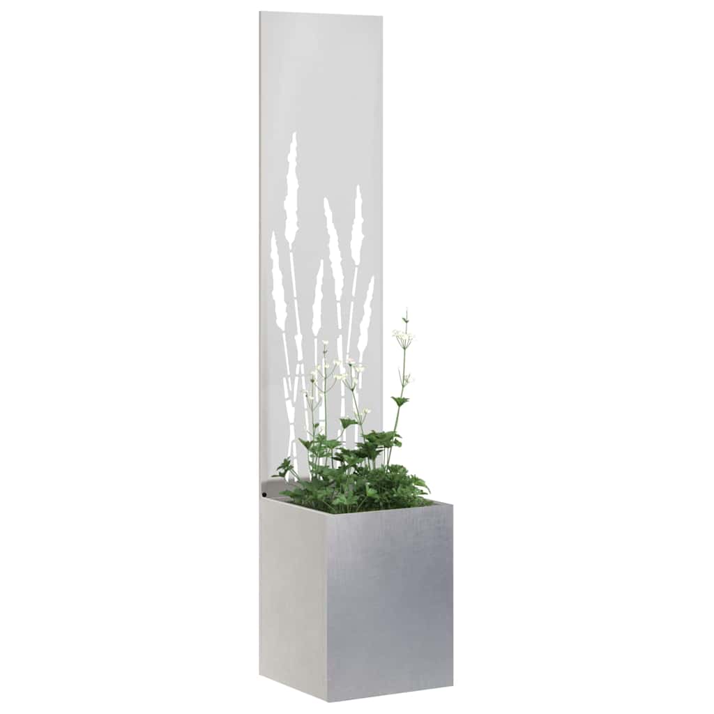 vidaXL Garden Privacy Screen Sliver 32 x 32 x 150 cm Stainless steel 3