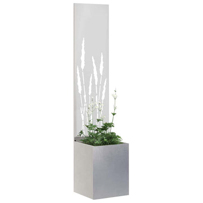 vidaXL Garden Privacy Screen Sliver 32 x 32 x 150 cm Stainless steel 3