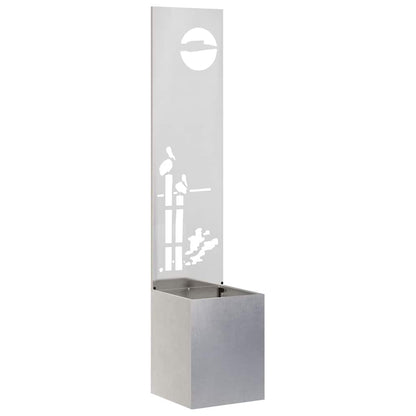 vidaXL Garden Privacy Screen Sliver 32 x 32 x 150 cm Stainless steel 2
