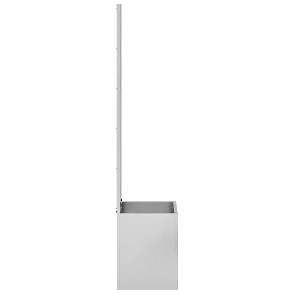 vidaXL Garden Privacy Screen Sliver 32 x 32 x 150 cm Stainless steel 6