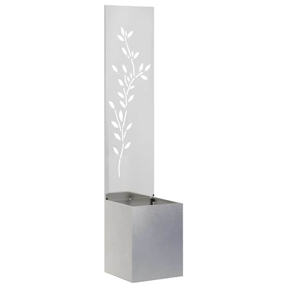 vidaXL Garden Privacy Screen Sliver 32 x 32 x 150 cm Stainless steel 2
