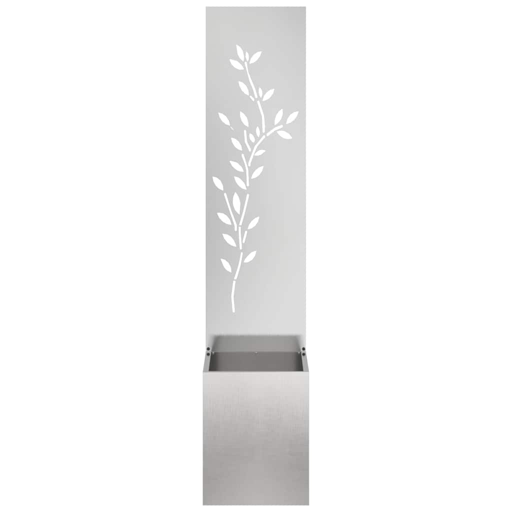 vidaXL Garden Privacy Screen Sliver 32 x 32 x 150 cm Stainless steel 5