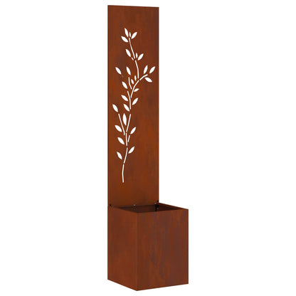 vidaXL Garden Privacy Screen Rusty 32 x 32 x 150 cm Weathering steel 2