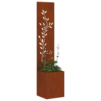 vidaXL Garden Privacy Screen Rusty 32 x 32 x 150 cm Weathering steel 3