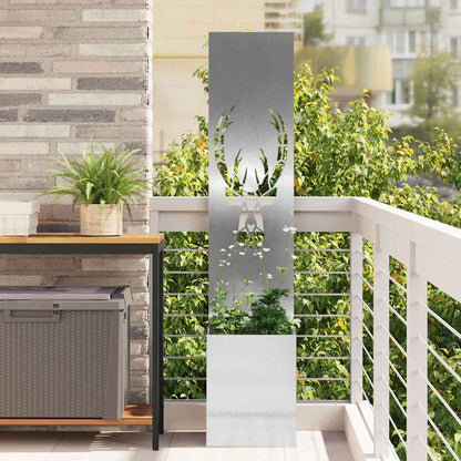 vidaXL Garden Privacy Screen Sliver 32 x 32 x 150 cm Stainless steel 1