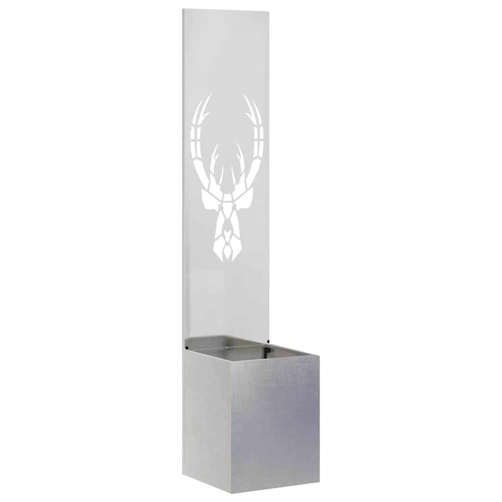 vidaXL Garden Privacy Screen Sliver 32 x 32 x 150 cm Stainless steel 2
