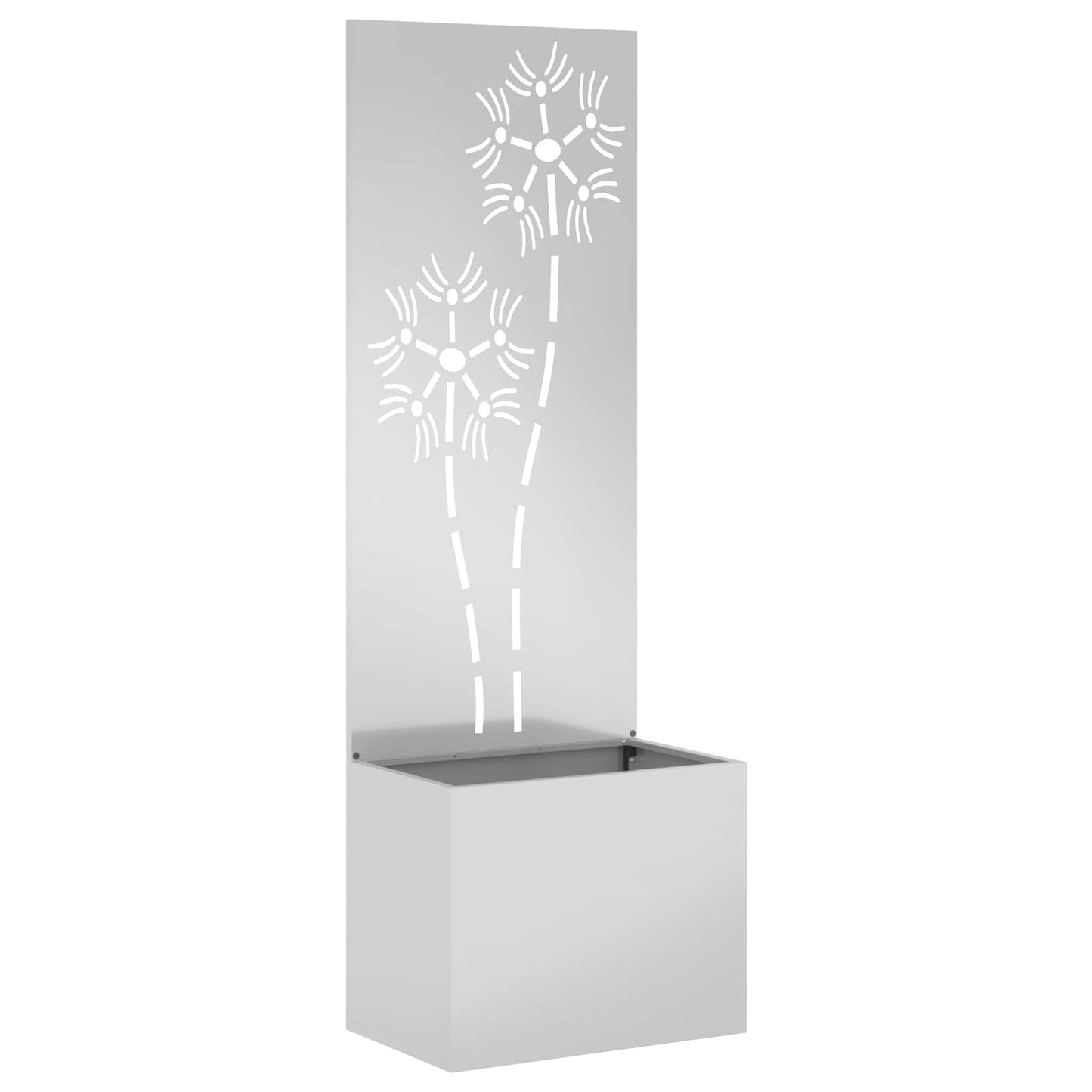 vidaXL Garden Privacy Screen Silver 50 x 32 x 150 cm Galvanised steel 1