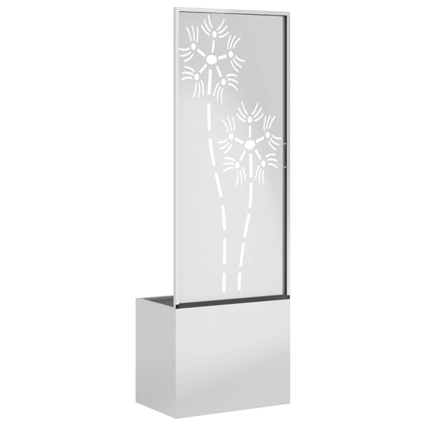 vidaXL Garden Privacy Screen Silver 50 x 32 x 150 cm Galvanised steel 5