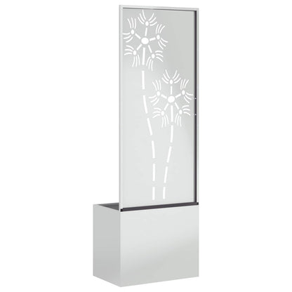 vidaXL Garden Privacy Screen Silver 50 x 32 x 150 cm Galvanised steel 5