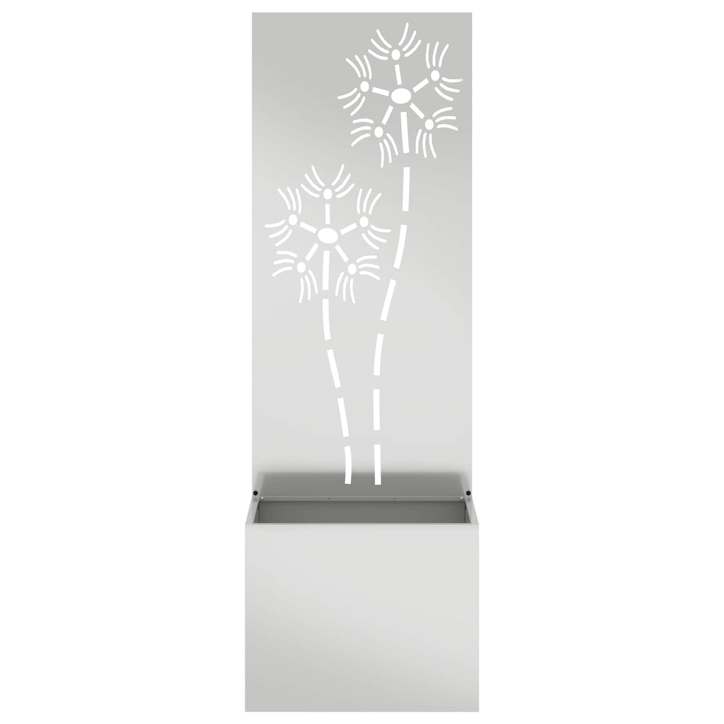 vidaXL Garden Privacy Screen Silver 50 x 32 x 150 cm Galvanised steel 3