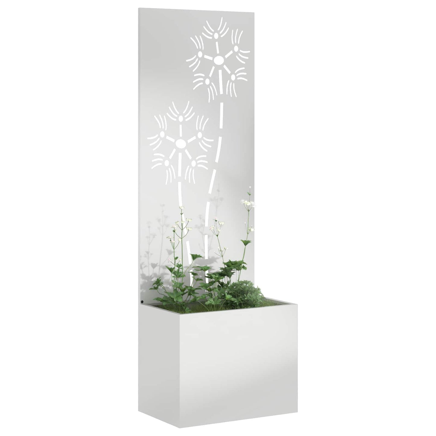 vidaXL Garden Privacy Screen Silver 50 x 32 x 150 cm Galvanised steel 2