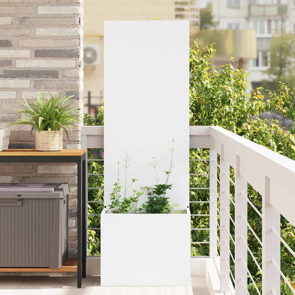 vidaXL Garden Privacy Screen 50 x 32 x 150 cm Cold-rolled steel White