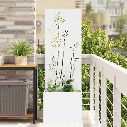 vidaXL Garden Privacy Screen 50 x 32 x 150 cm Cold-rolled steel White