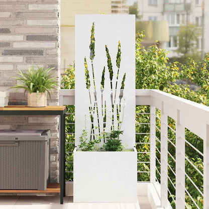 vidaXL Garden Privacy Screen 50 x 32 x 150 cm Cold-rolled steel White