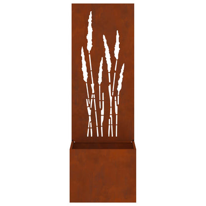 vidaXL Garden Privacy Screen Rusty 50 x 32 x 150 cm Weathering steel 6