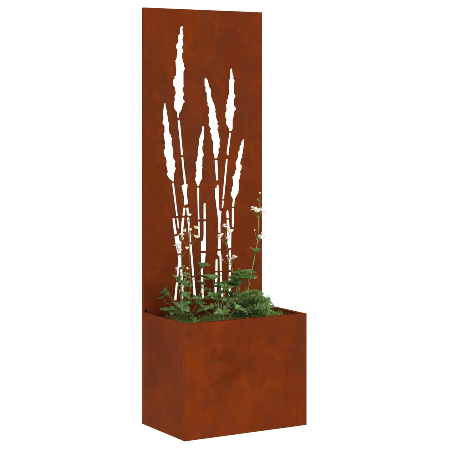 vidaXL Garden Privacy Screen Rusty 50 x 32 x 150 cm Weathering steel 3