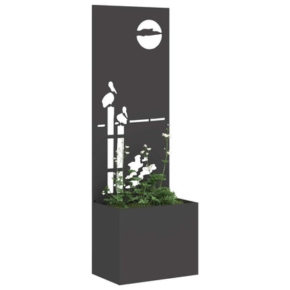 vidaXL Garden Privacy Screen Black 50 x 32 x 150 cm Cold-rolled steel 3