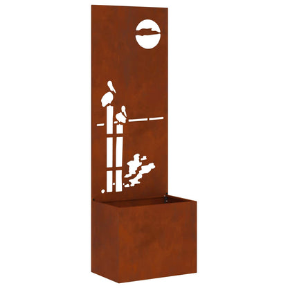 vidaXL Garden Privacy Screen Rusty 50 x 32 x 150 cm Weathering steel 2