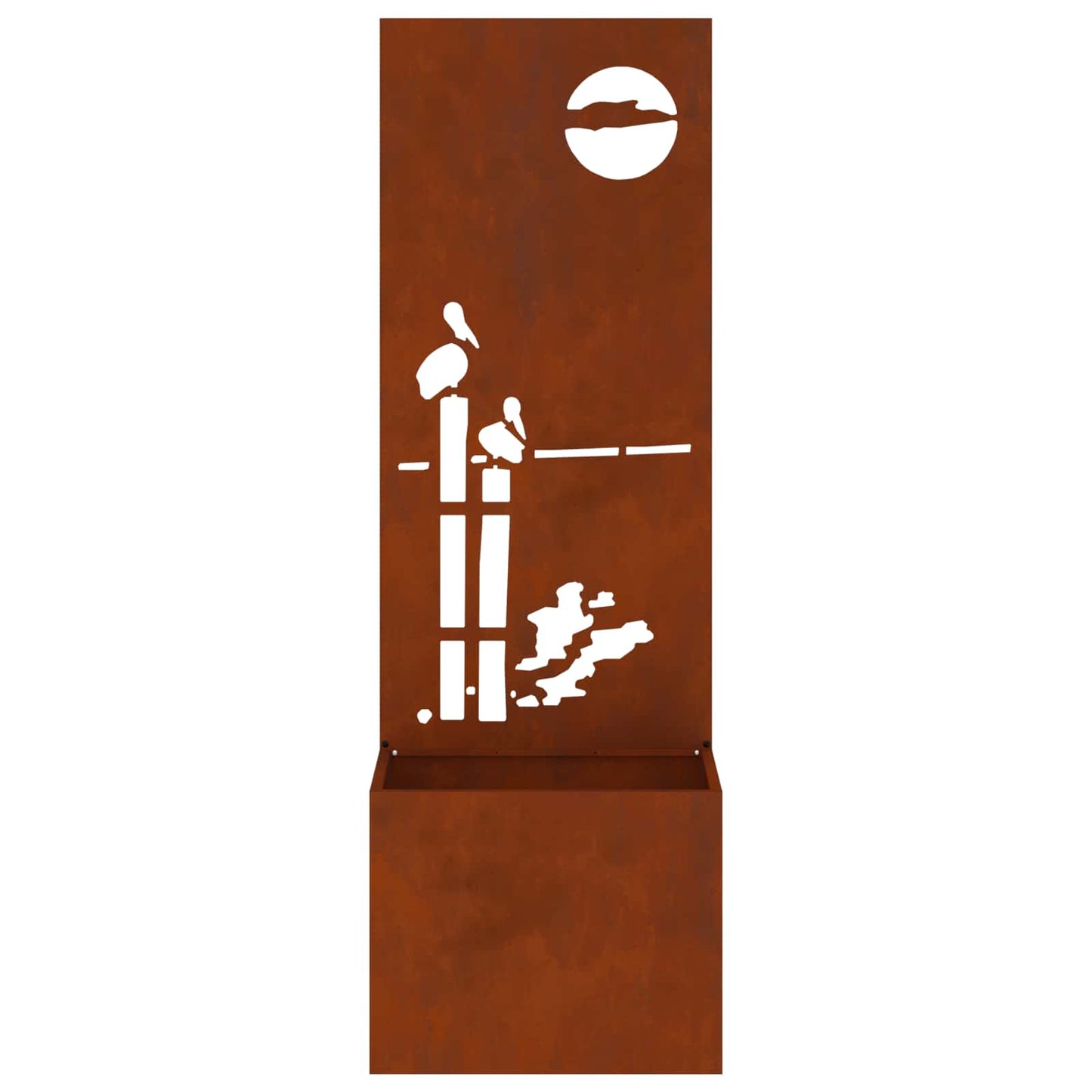 vidaXL Garden Privacy Screen Rusty 50 x 32 x 150 cm Weathering steel 6