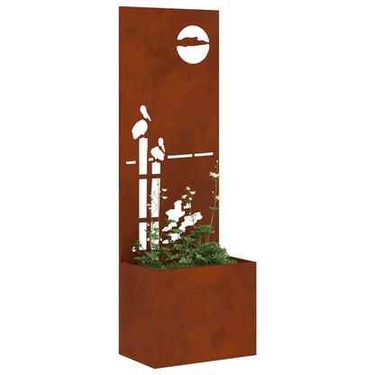 vidaXL Garden Privacy Screen Rusty 50 x 32 x 150 cm Weathering steel 3