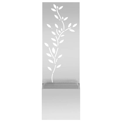 vidaXL Garden Privacy Screen Silver 50 x 32 x 150 cm Galvanised steel 5