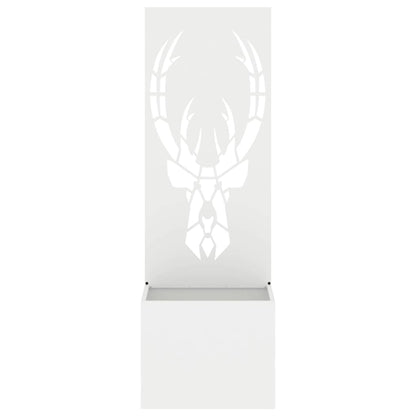 vidaXL Garden Privacy Screen White 50 x 32 x 150 cm Cold-rolled steel 5