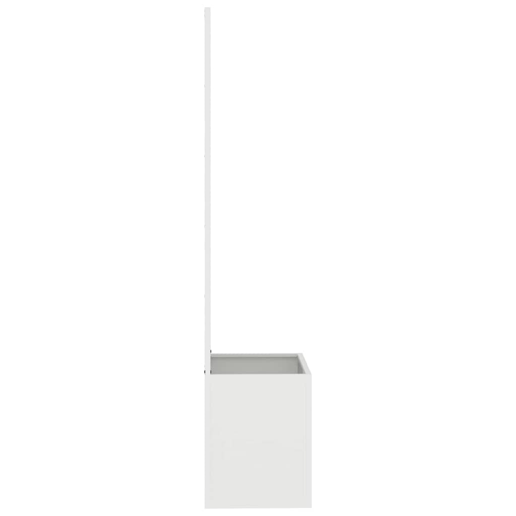 vidaXL Garden Privacy Screen White 50 x 32 x 150 cm Cold-rolled steel 6