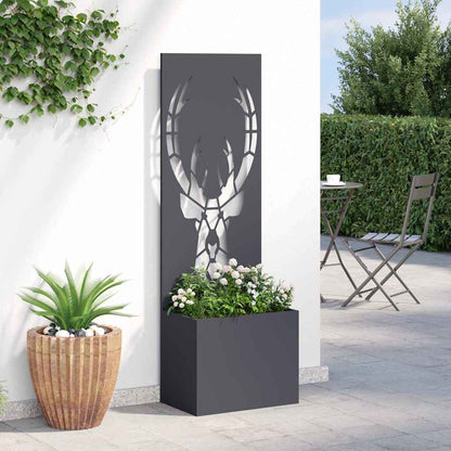 vidaXL Garden Privacy Screen Animal Print Anthracite 50 x 32 x 150 cm 4