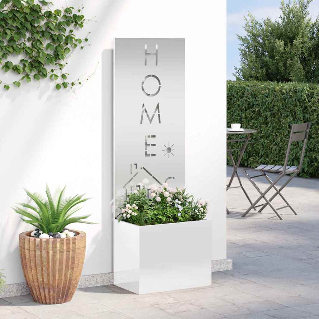 vidaXL Garden Privacy Screen Silver 50 x 32 x 150 cm Galvanised steel 4