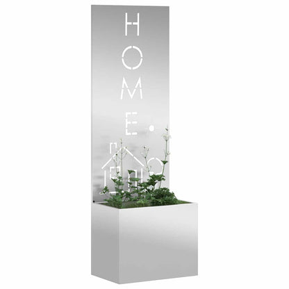 vidaXL Garden Privacy Screen Silver 50 x 32 x 150 cm Galvanised steel 3