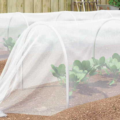 vidaXL Insect Net White 2 x 25 m Polyethylene 3