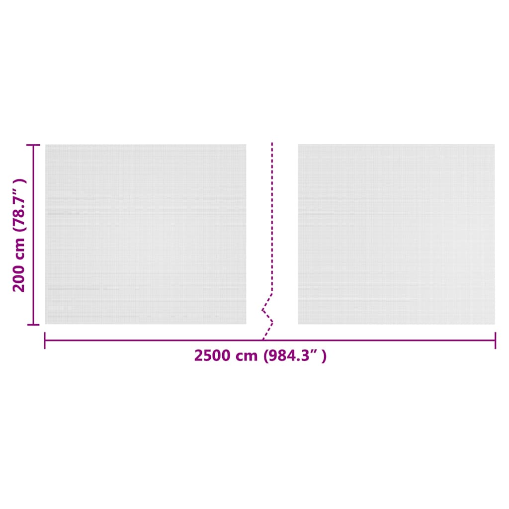 vidaXL Insect Net White 2 x 25 m Polyethylene 6