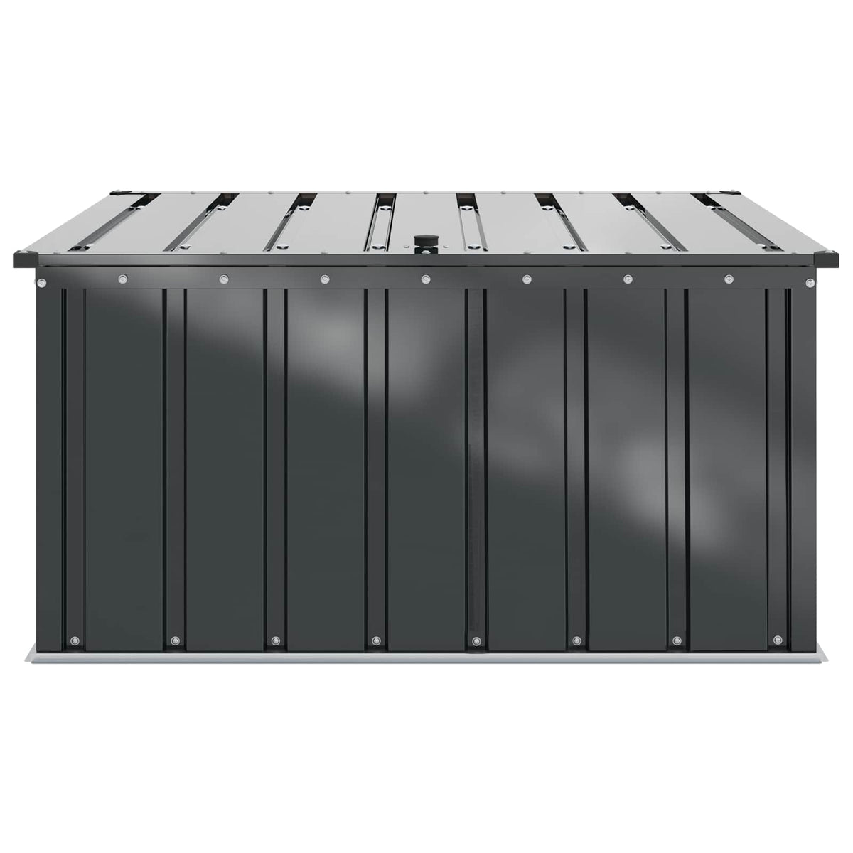 vidaXL Garden Storage Box Black 101 x 82 x 50 cm Steel 6