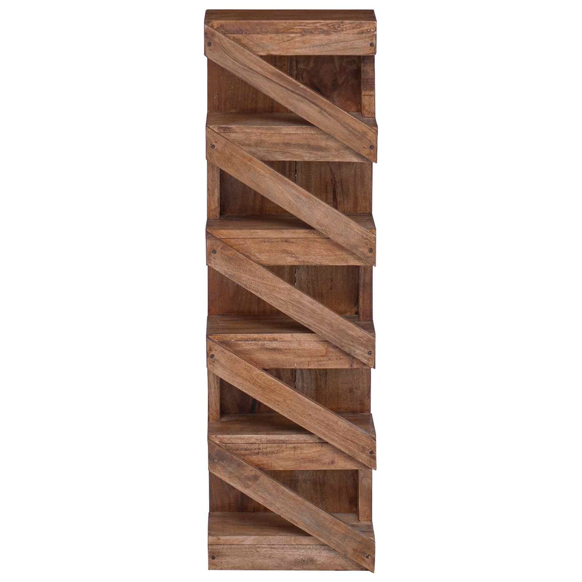 vidaXL Wine Rack Solid Mahogany Wood Natural 5