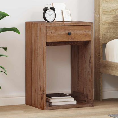 vidaXL Bedside Table Brown 63 x 30 x 79 cm Solid Mahogany Wood 1