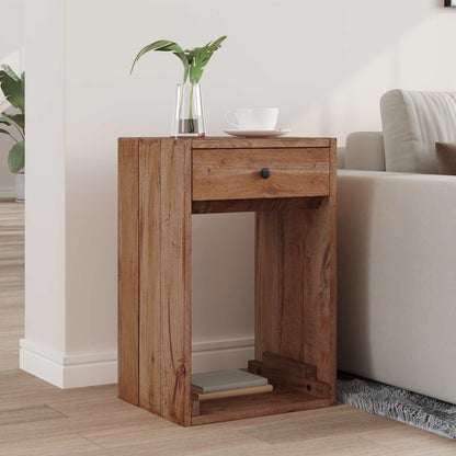 vidaXL Bedside Table Brown 63 x 30 x 79 cm Solid Mahogany Wood 3