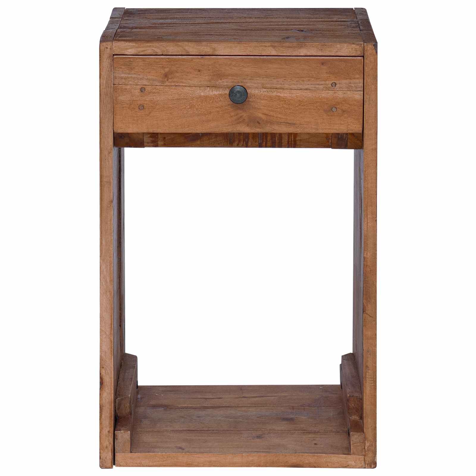 vidaXL Bedside Table Brown 63 x 30 x 79 cm Solid Mahogany Wood 5