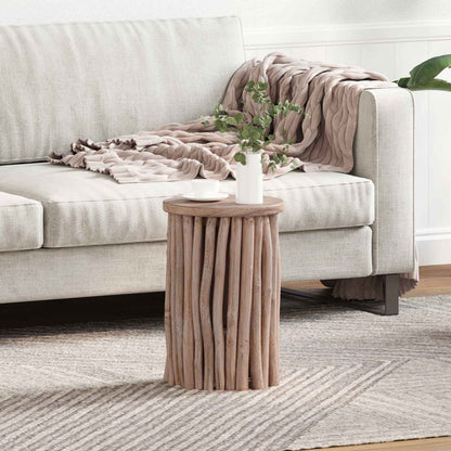 vidaXL Stool Natural 30 x 30 x 45 cm Solid Teak Wood 1