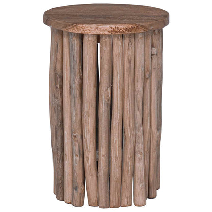 vidaXL Stool Natural 30 x 30 x 45 cm Solid Teak Wood 6