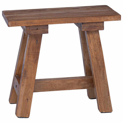 Bench Natural Solid Mahogany wood 50.5 cm 47.5 cm 25 cm