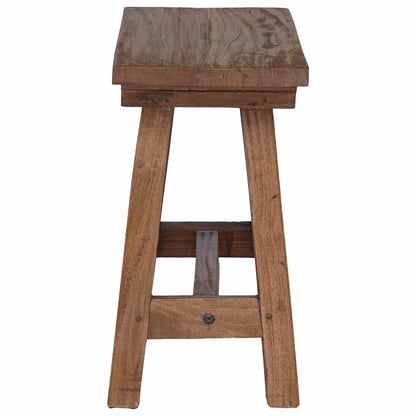 vidaXL Bench Natural 50.5 x 25 x 47.5 cm Solid Mahogany wood 5